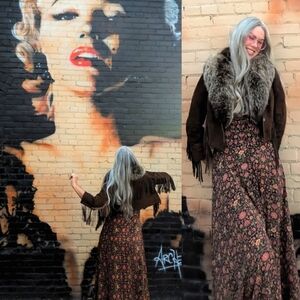 Sold ~ Crop Fox Fur Fringe Jacket